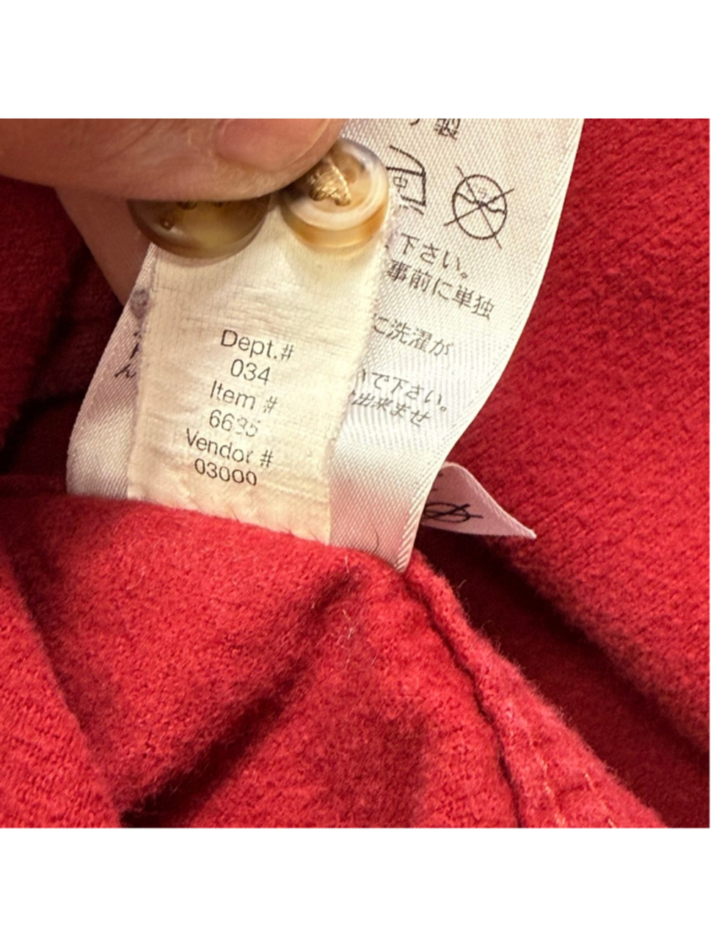 Men's Vintage Eddie Bauer Chamois Heavyweight‎ Casual Button Down Shirt XL Red - Picture 9 of 16